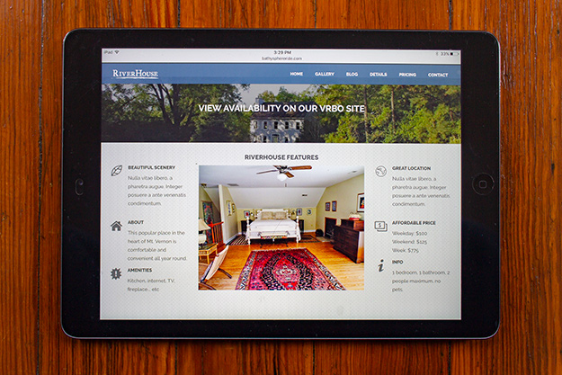 RiverHouse Features IPAD