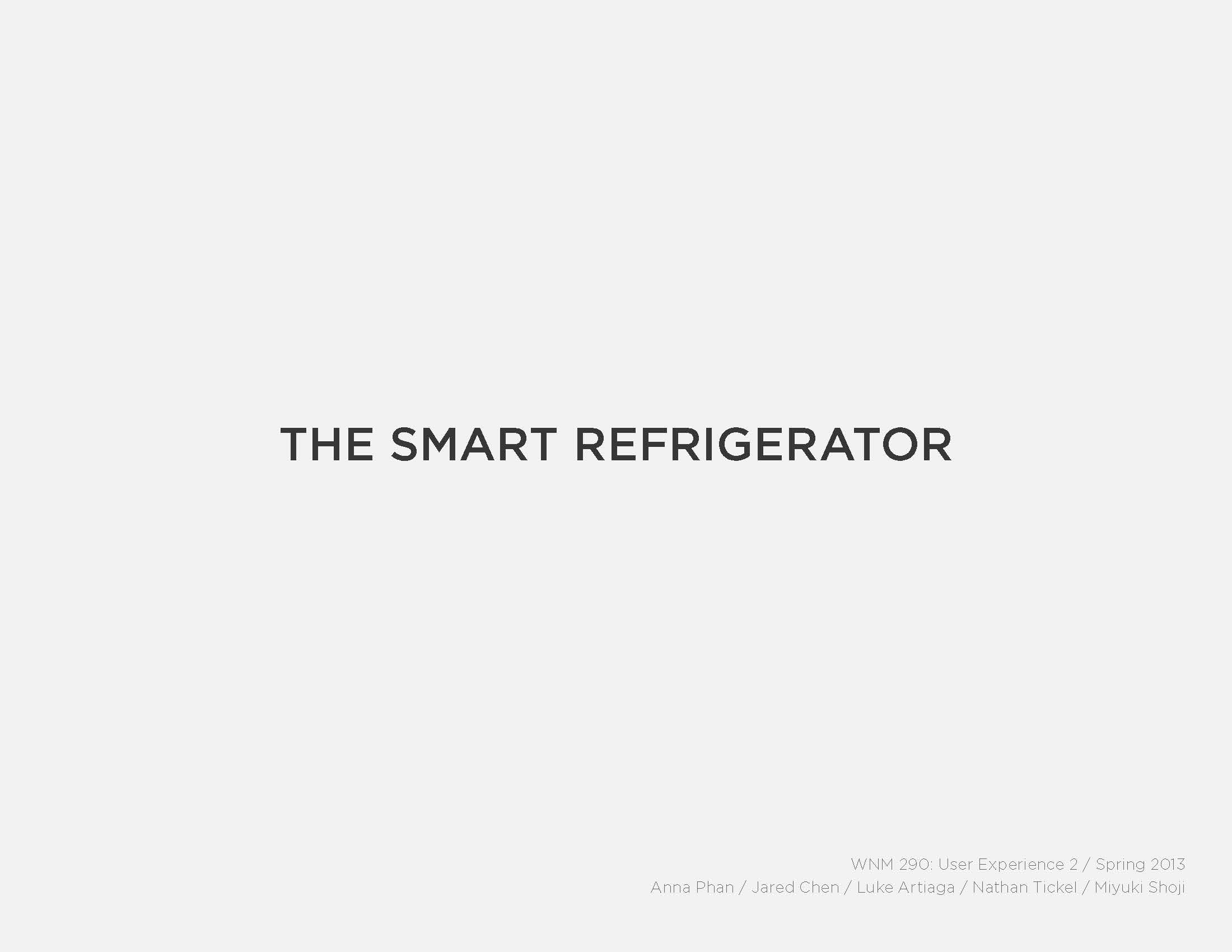 Smart Refrigerator