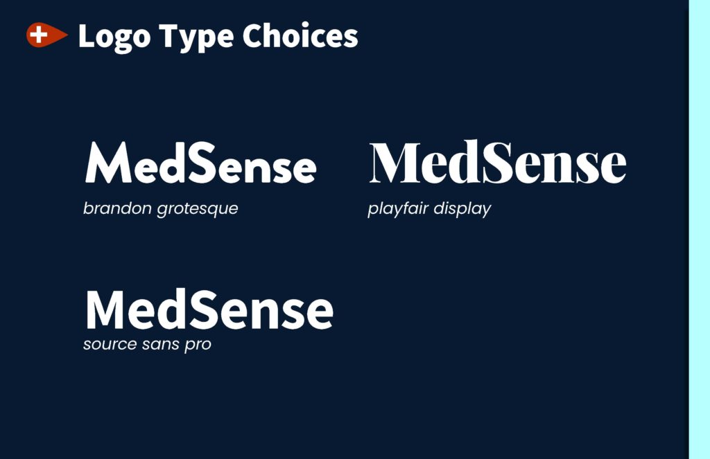 MedSense Logo Type Choices